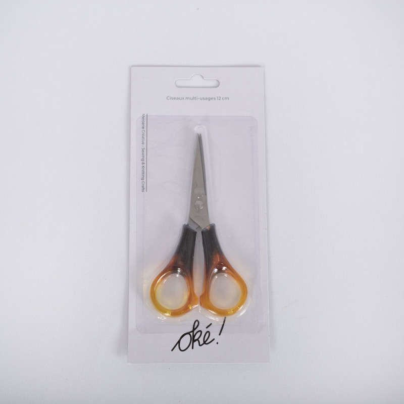 SACHET DE 6 / CISEAUX MULTI-USAGES 12 CM.